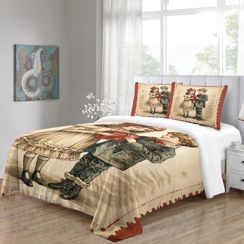 Housse de couette Noël en microfibre douce avec fermeture éclair - 7