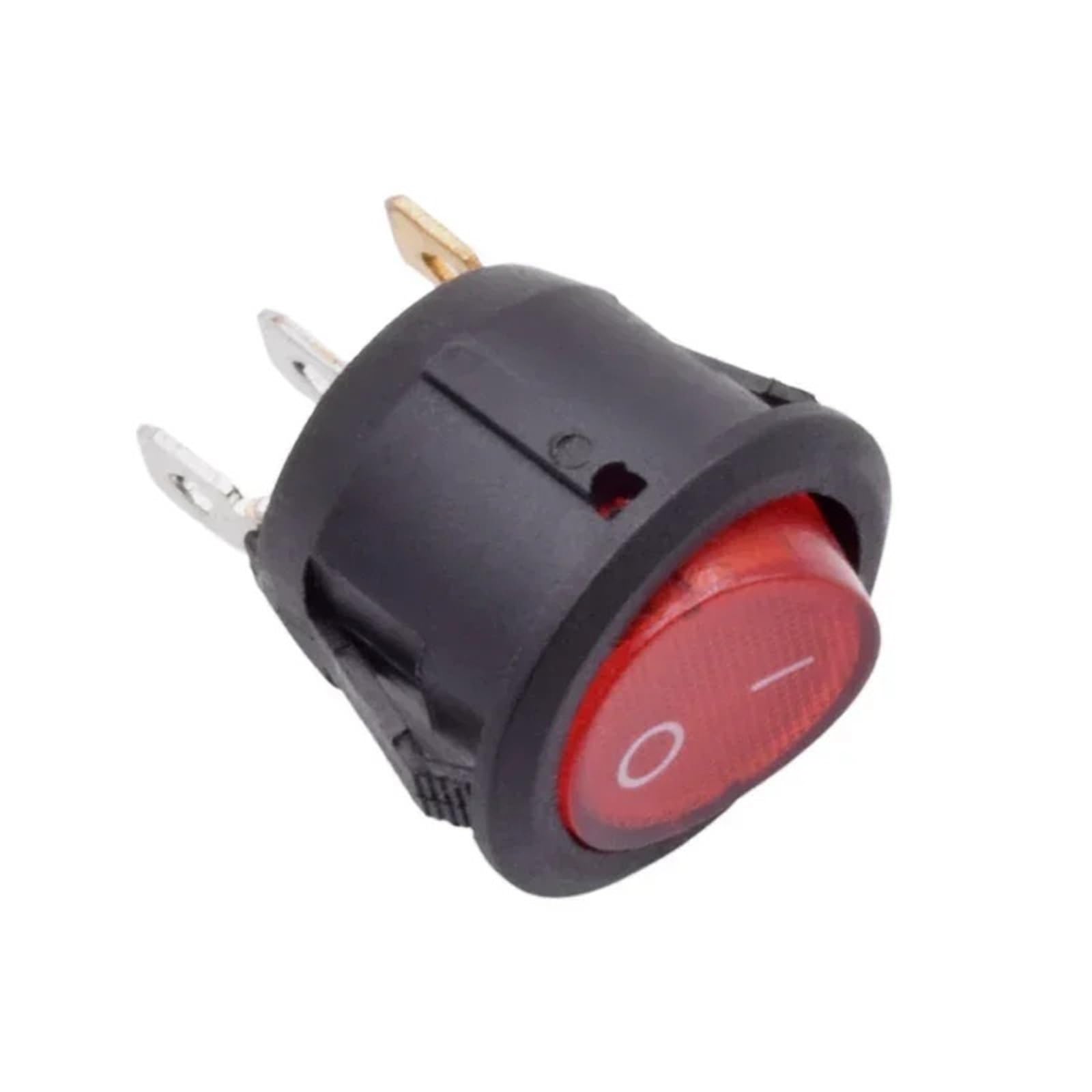 Interruttore a bilanciere rotondo KCD1-101 da 20 mm ON OFF metà