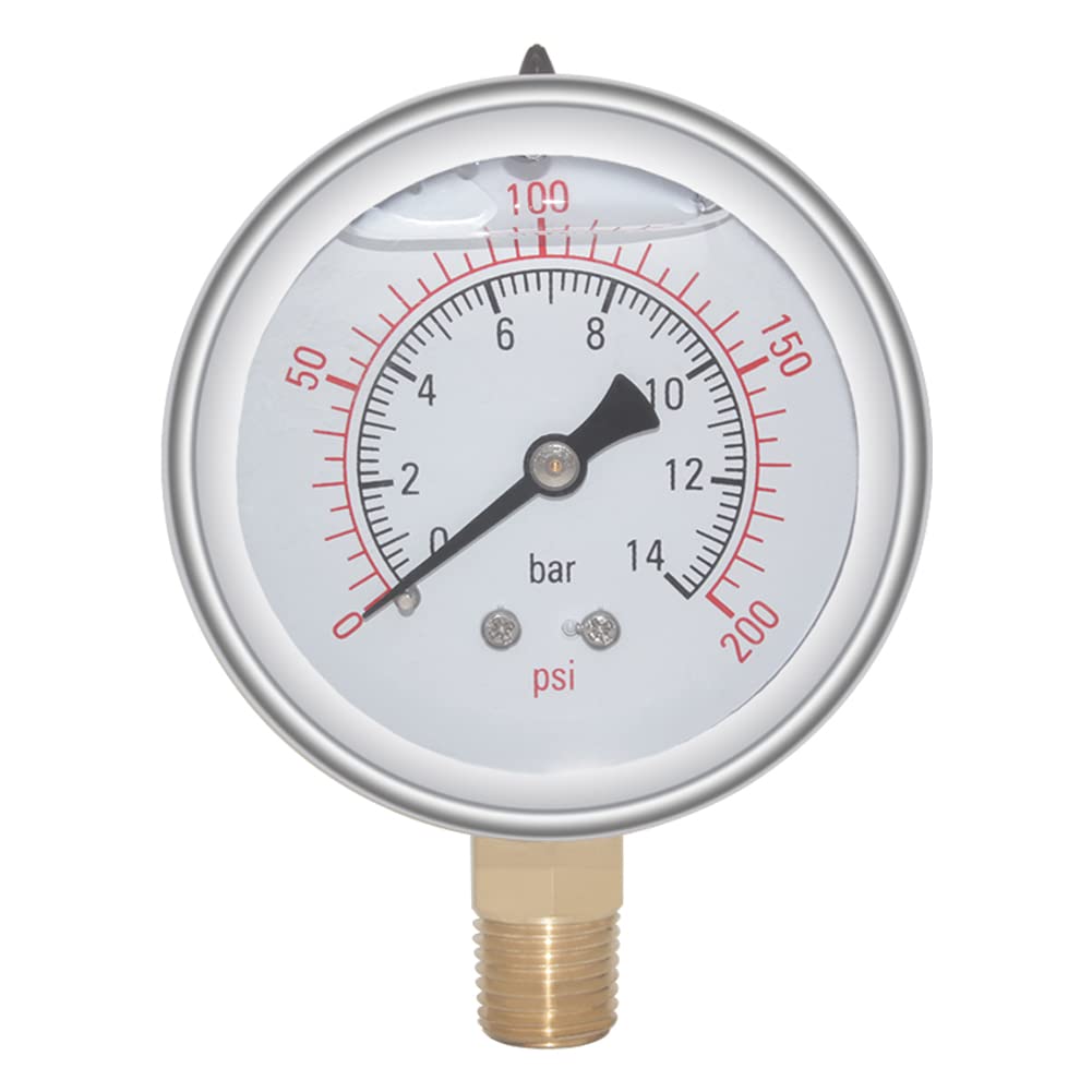 Joywayus Pressure Gauge - 0 to 200 PSI -6 Joywayus Pressure Gauge - 0 to 200 PSI -6