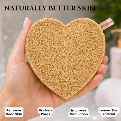 Image of Midazzle Kacchi Neem Wooden Comb with Free natural Loofah