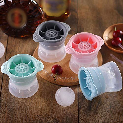Cucudy Esfera de gelo de silicone molde reutilizável fabricante de molde de esfera de gelo fazendo 2