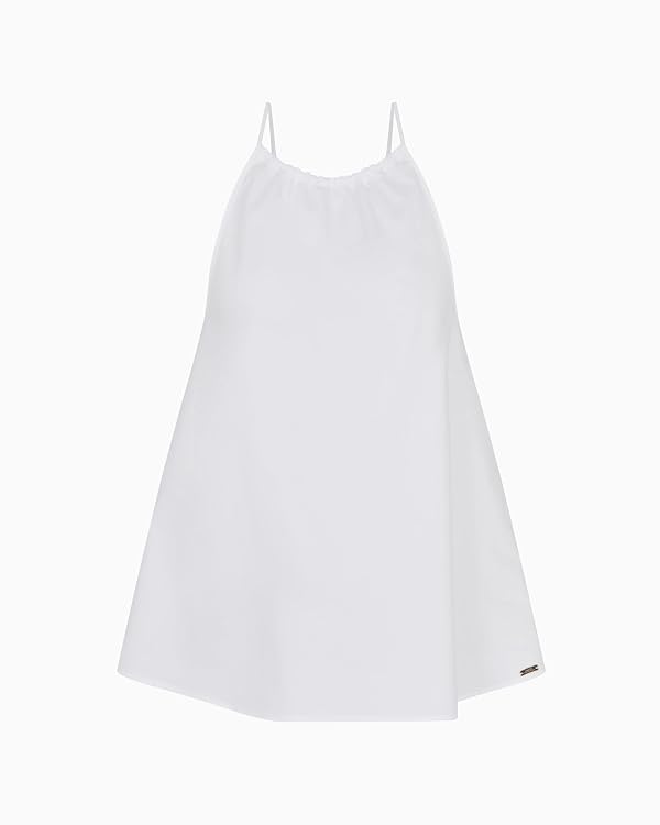 Armani Exchange Women's Unstructured Poplin Tank, Optic White, Large by Armani Exchange - Used condition - US$13.16