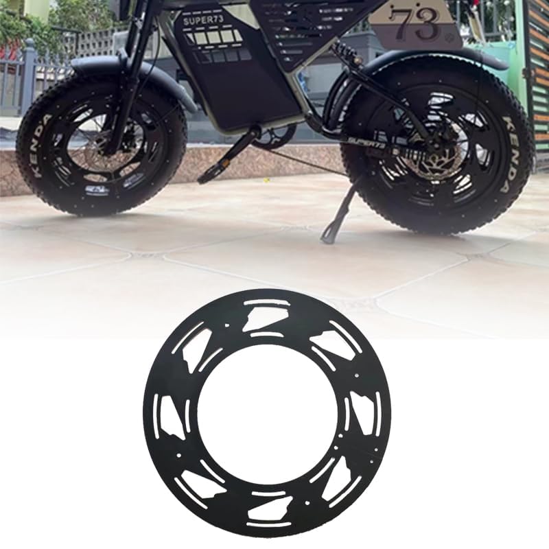 XUYUZDQ E-Bike Wheel Hub Cover, Universal 2 Pieces Wheel Hub Rim Protector for Super 73 Compatible with Motorcycle Parts of SUPER73 S1/S2/Y1/RX, HIMOTO, SQi (Hot Wheel)