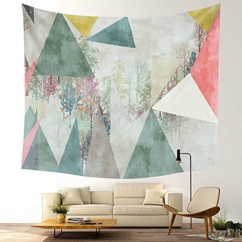 Tapiz de pared en forma de triángulo multicolor KnSam para transformar tu dormitorio 4
