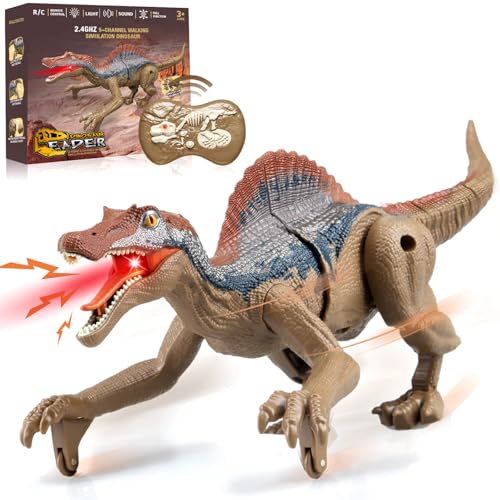 JONEG Ferngesteuerter Dinosaurier, RC Dino Roboter Geschenk für Kinder 3-8...