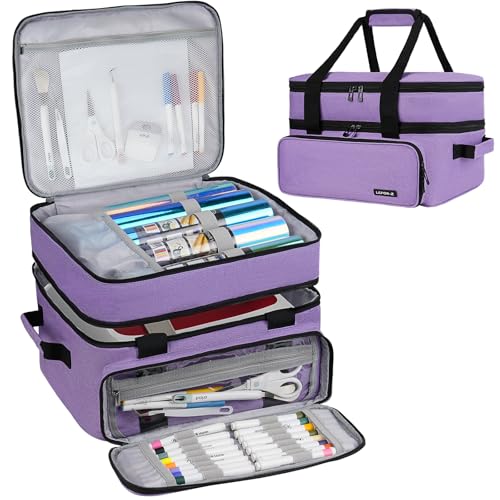 Carrying Case Compatible with Cricut EasyPress 2/Cricut EasyPress3 (9"x9",10"x10",12"x10"),Double-Layer Heat Press Machine Storage Bag Fits for Htvront(10"x10"),Tools and Accessories,Easy Press Mat