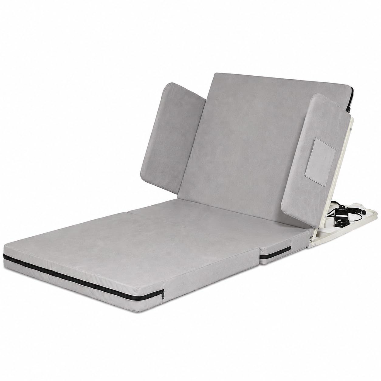 P.M.P.S. Portable Electric 1 Function Bed I Electric Reclining Backrest for Elderly & Patients at Home | Foldable & Space Saving | Adjustable Backrest 2°-85° | 180 x 85 cm-image-28