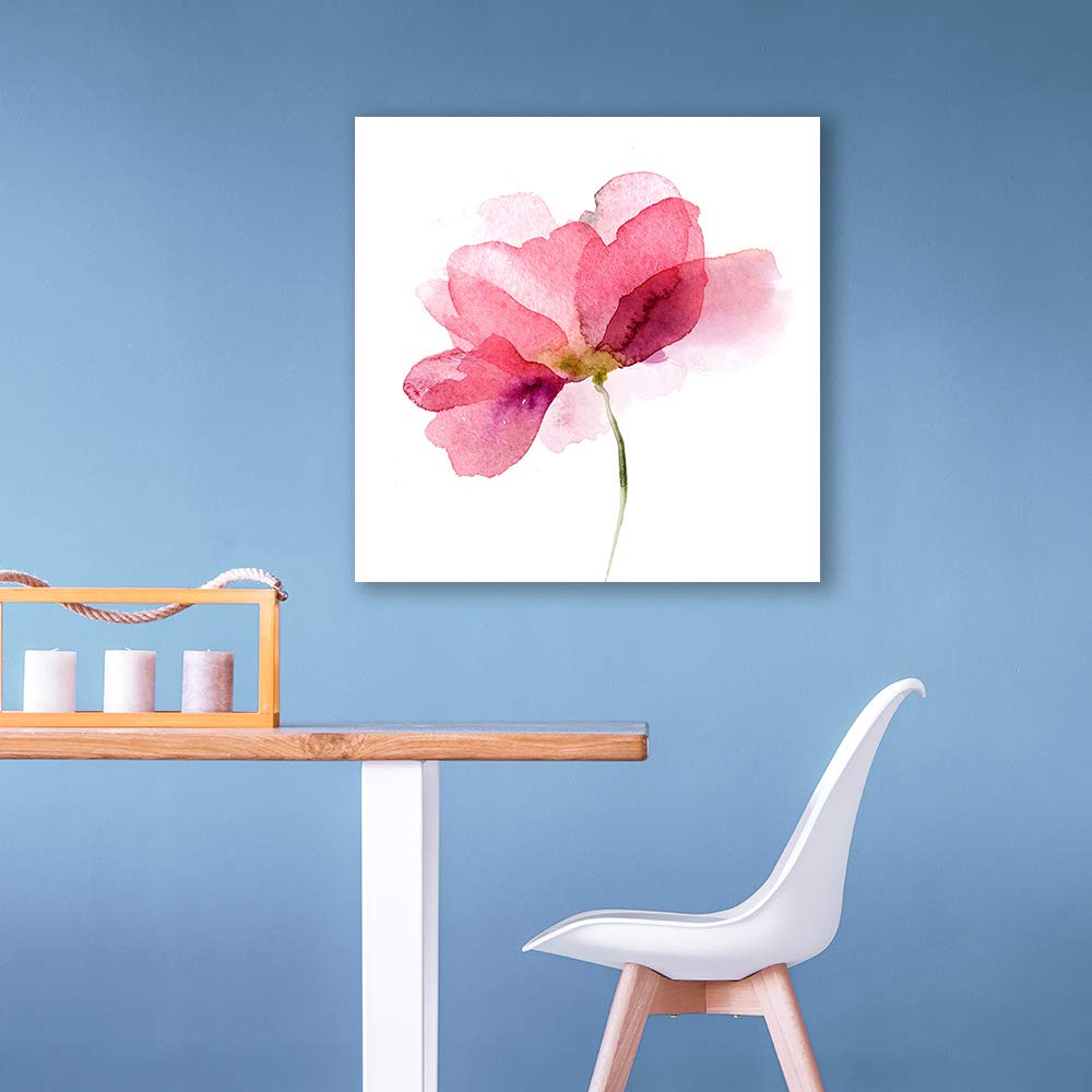 NWT Canvas Wall Art Abstract Ink Watercolor Flowers Painting