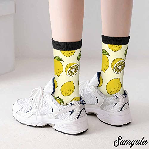 Image of Crew Socks for Woman Size 6-8 Tropical Wildlife Bright Teal Girls Socks