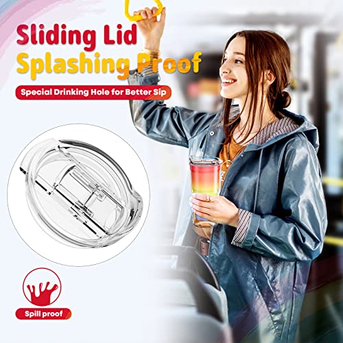 Meoky 16oz Rainbow Color Changing Cup with Lid, Double Wall Hot Drink Travel Mug, Durable and Reusable Coffee Tumbler… - Image 5