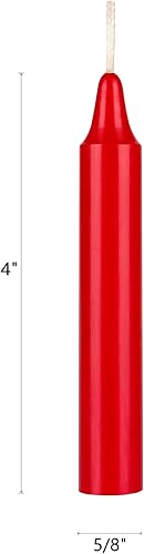 Miniatura 3 de Mega Candles 10 velas cónicas rojas sin perfume de 4 pulgadas, uso general del hogar, emergencia y más