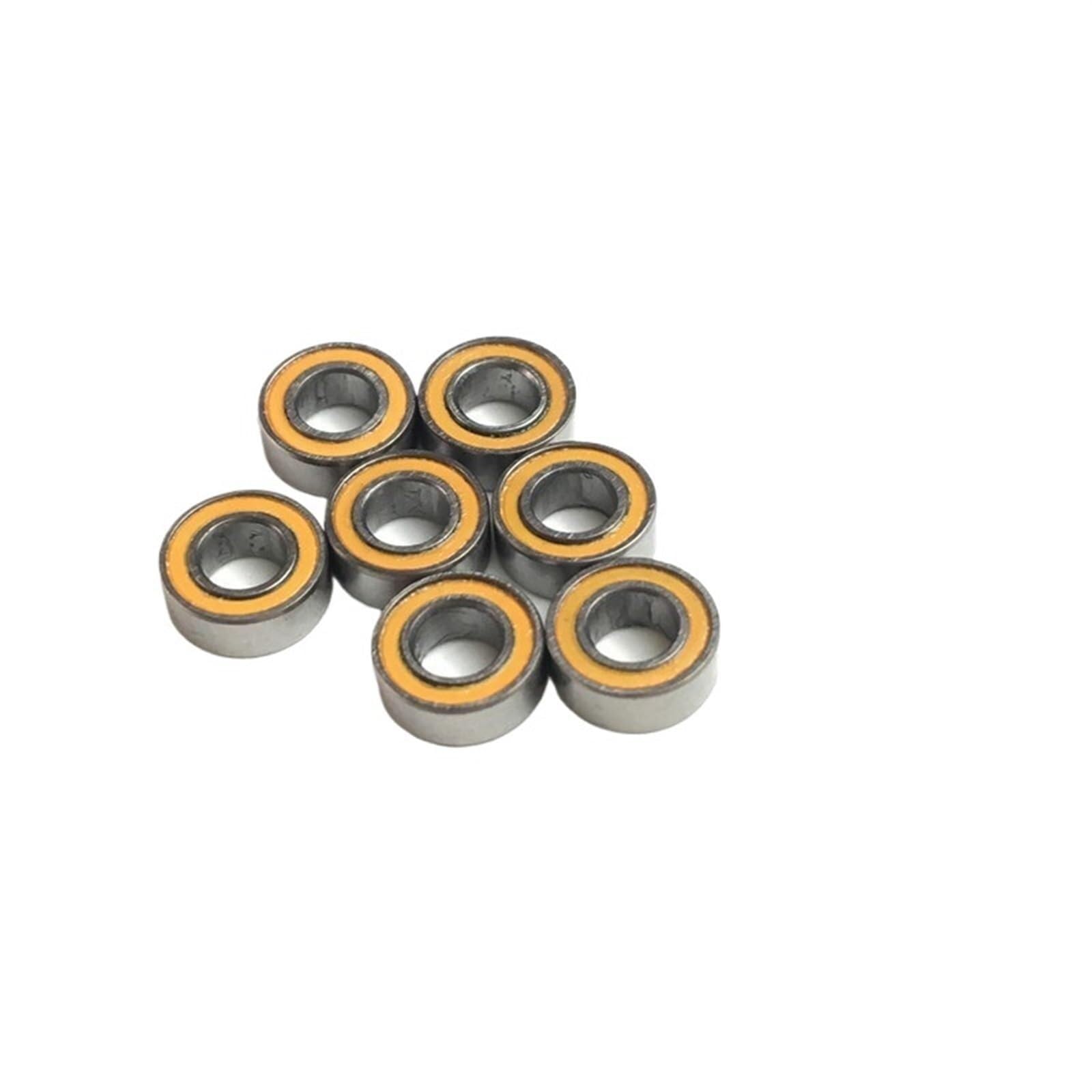 Bearing, 686RS Bearing 10PCS 6x13x5 mm ABEC-3 Hobby Electric RC Car Truck 686 RS 2RS Ball Bearings 686-2RS Orange Sealed Wear Resistance