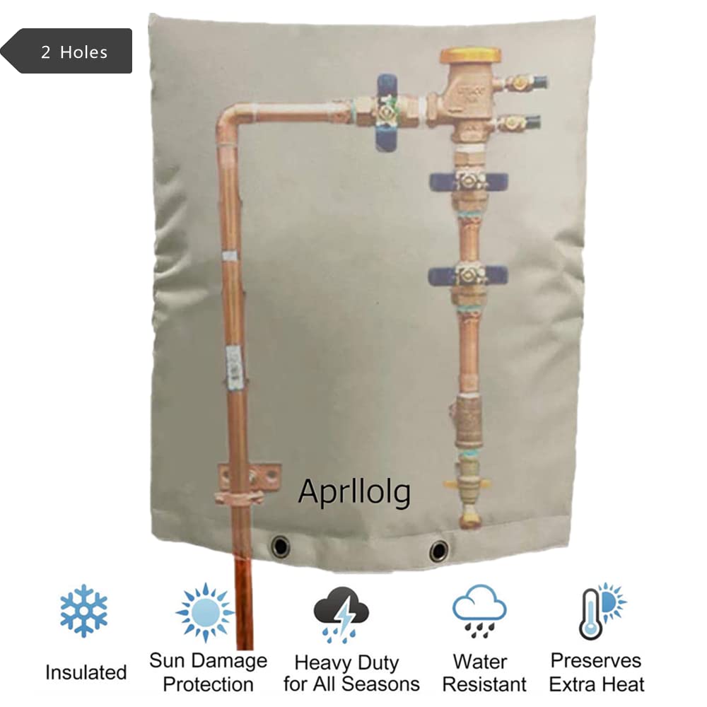 Backflow Insulated Cover, 16"W x 20"H Outdoor pipe covers Winter Freeze