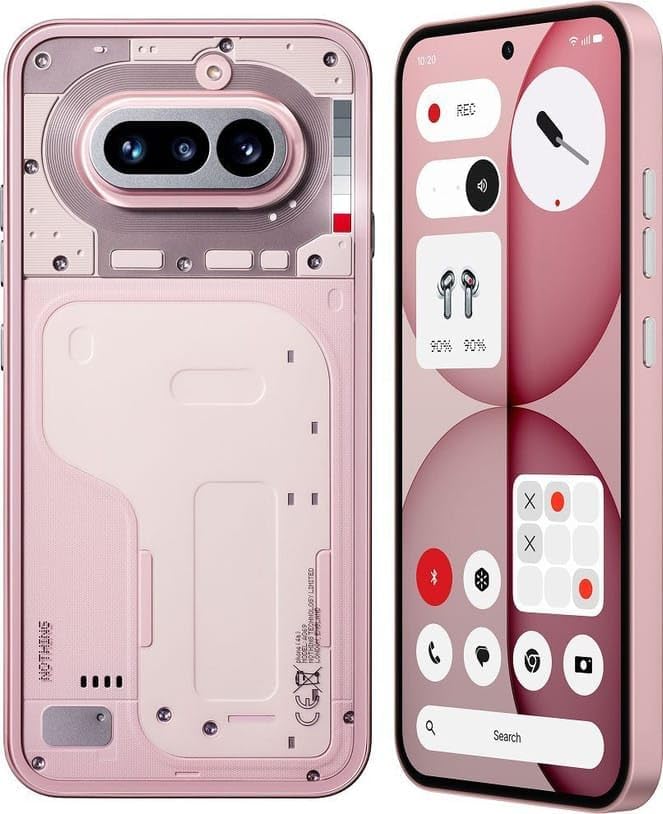 Nothing Phone 4a 5G (Pink, 8GB RAM, 256GB Storage) | Snapdragon 7s Gen 4 | 6.78" 120Hz AMOLED Display | 50MP Triple Camera | 5400mAh Battery | 50W Fast Charging