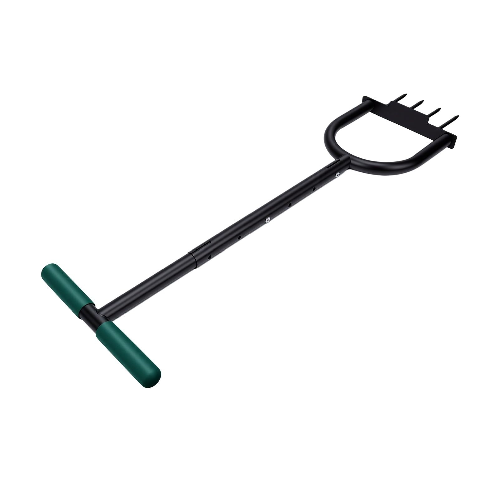 Herramienta Aireadora de Césped, Palanca de Pie Manual de 4 Puntas,