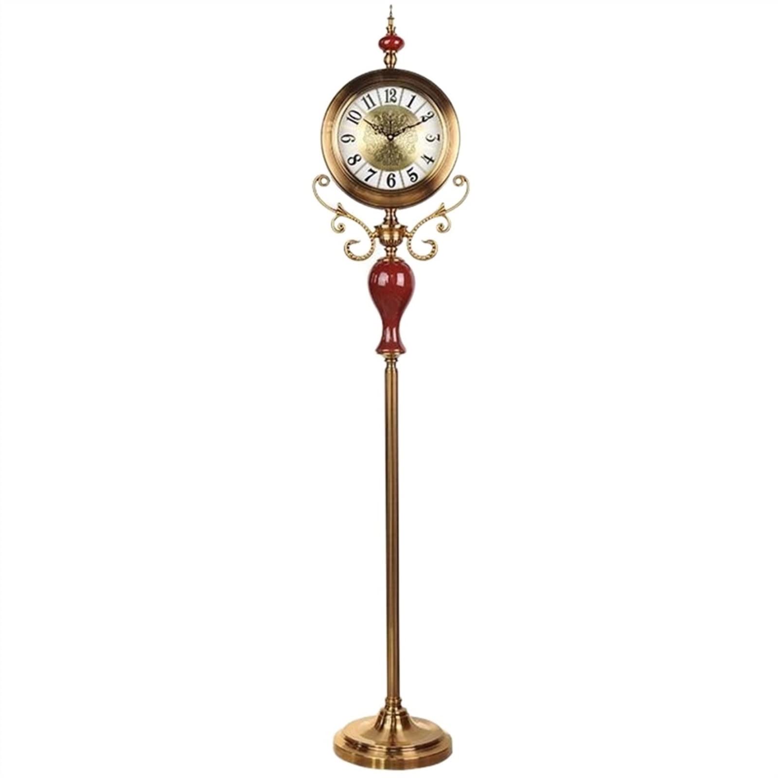 XYJIAOU2026 Grandfather Clock Vintage Floor Clock European Style Standing