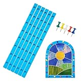 Layout Block System for Stained Glass Panels, Free to Bend