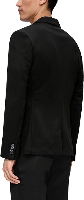 Blazer S.Oliver Uomo Slim Fit – Giacca Elegante In Jersey Elastico, Con Tasche E Fessura, Colore 9730, Taglia 32 - 5