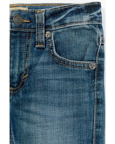 Wrangler Boys' Little Sierra Medium Dark Wash Slim Denim Jeans Blue 1T SLM2