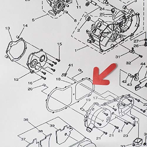 Amazon | グランドアクシスYA100W クランクケースカバー ガスケット
