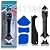 Silicone Caulking Tool Caulk Remover 3 in 1 (Stainless Steelhead), Sealant Finishing Tool Grout Scraper, Reuse and Replace 5 Silicone Pads, Great Tools for Kitchen Bathroom Window, Sink Joint