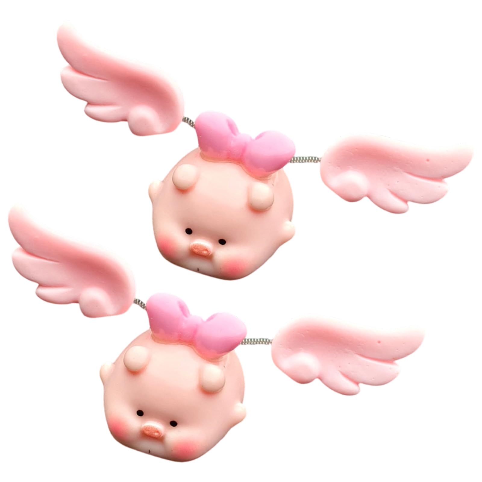 Limtula Swing Pigs Statue Miniature Wobbling Shaking Animal Figurine for Vehicle Interior Decors and Offices Desk Accessories Swinging Pigs Figurine