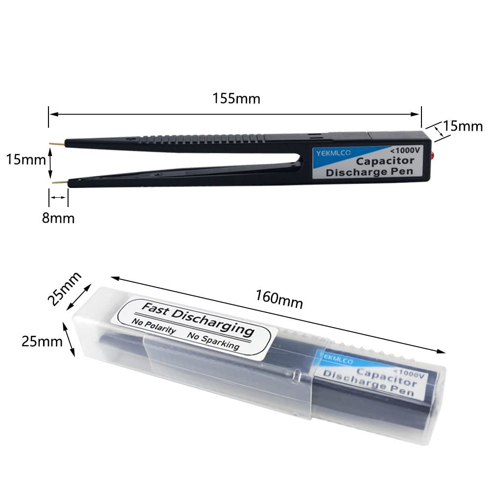 SPORTARC 1000 V Condensatore ad alta tensione, spilla di scarica, strumento di riparazione, spilla di scarica capacitiva