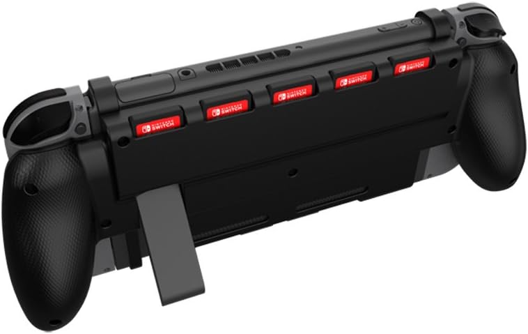 DRAGON SLAY Comfort Grip Case for Nintendo Switch - 5 x Game Card Storage Slots (Black)