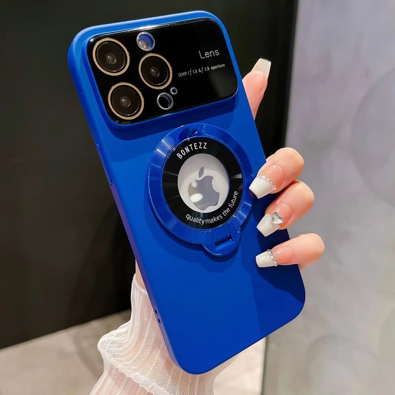 LuxuryKase LK090 Fully Protected Matte Case with in Built Phone Stand for Iphone 14 (PC | Navy Blue) (B0CLRJ1VY2) Amazon Price History, Amazon Price Tracker