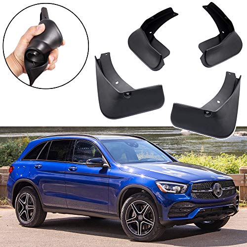 SPEEDLONG Car Mud Flaps Splash Guards Fender Mudguard Compatible with 2020-2021 Mercedes-Benz GLC AMG-Line w/o Running Boards