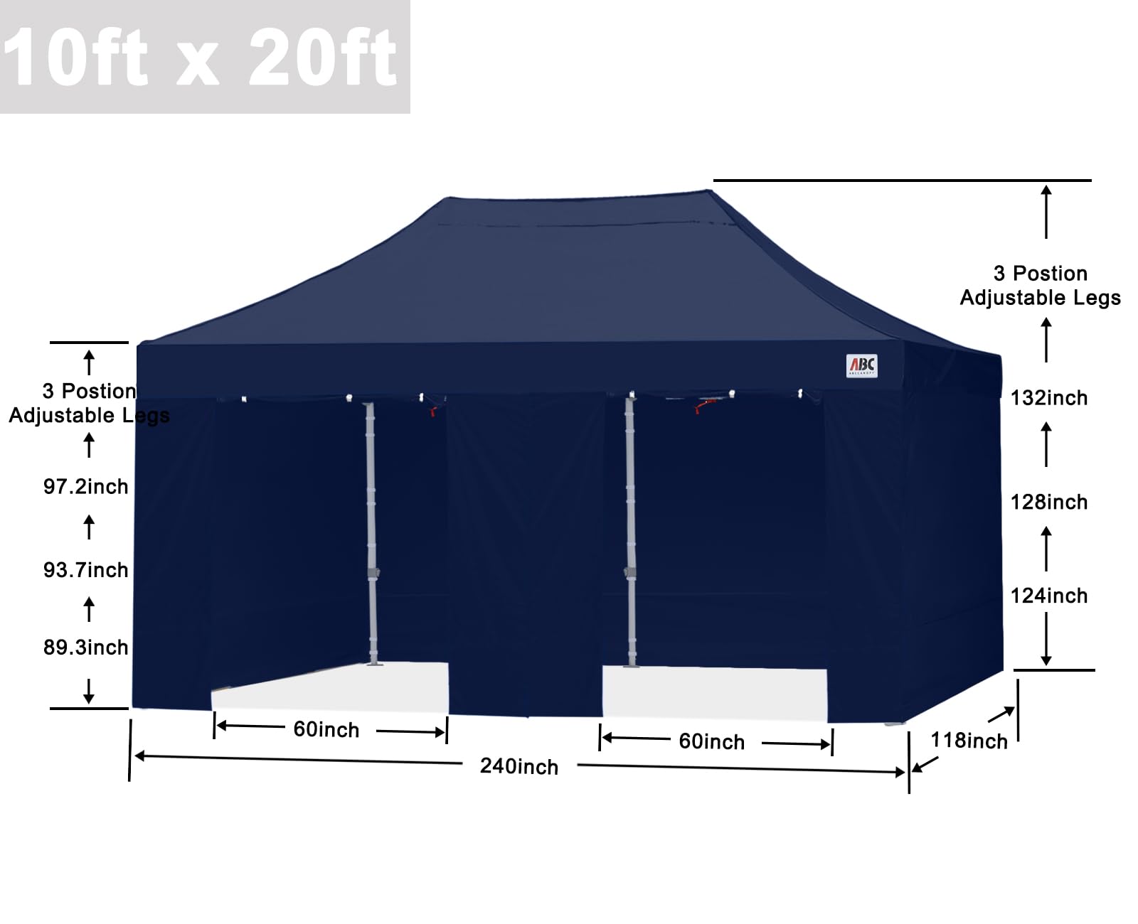 Amazon.com : ABCCANOPY Easy Pop Up Canopy Tent with Sidewalls