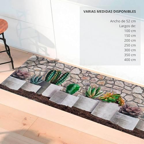 Alfombra pasillo antideslizante para evitar resbalones y proteger el suelo con vinilo PVC 7