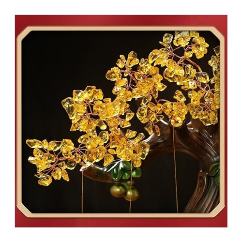 Chinoises arbre à argent Feng Shui avec figurine de crapaud - 6