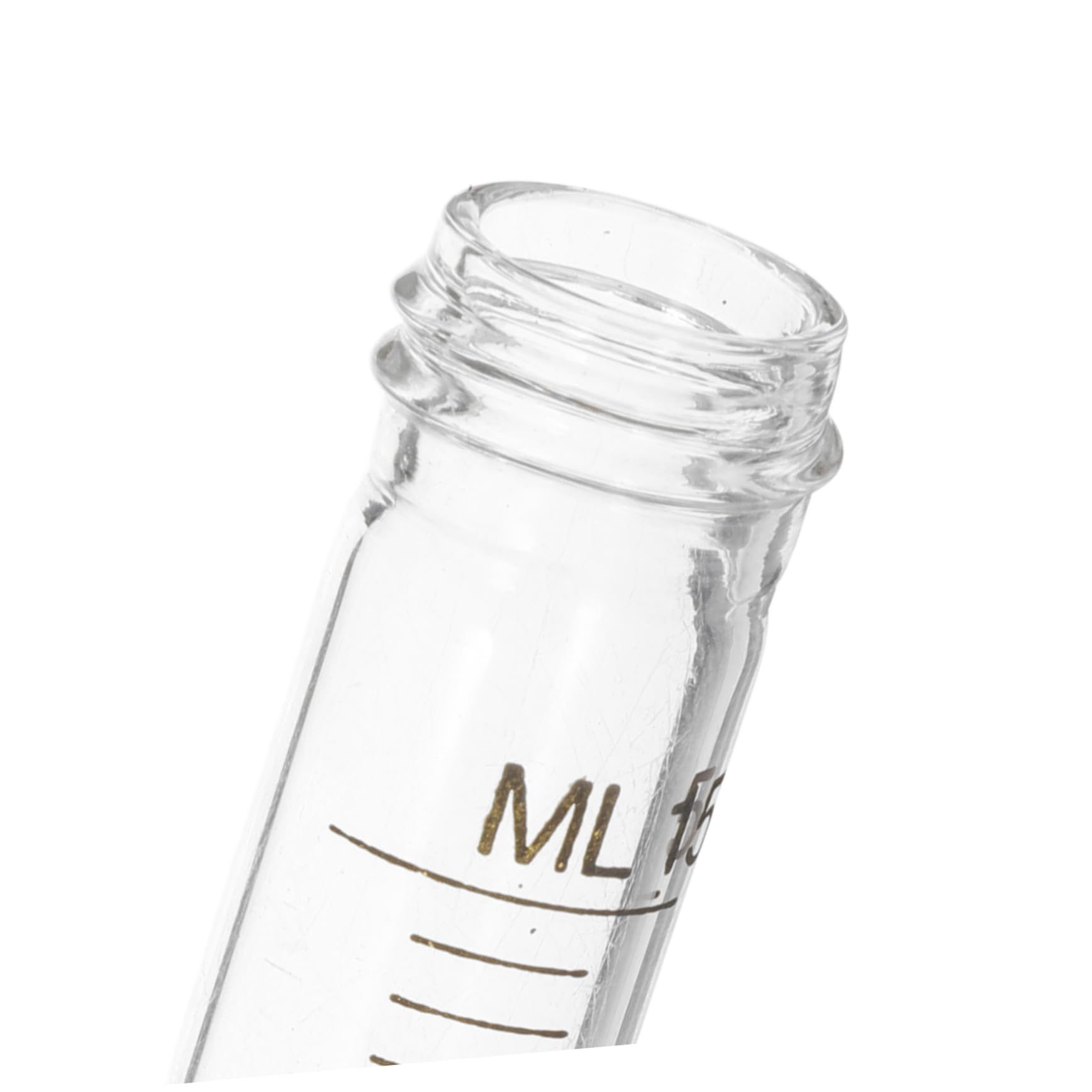 VILLCASE 10 Pezzi Provette Centrifuga Coniche in Vetro da 15ml con Tappo a Vite, Area Scrittura Bianca Indelebile, per Laboratorio e Analisi Molecolari