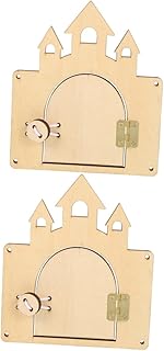ibasenice 2 Conjuntos De Acessórios De Placa Ocupada Brinquedos De Madeira Brinquedos De Madeira Brinquedo Educacional Placa Ocupada Brinquedo Interativo Quebra-Cabeça Madeira Placa De