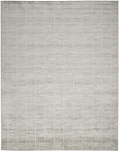 Tapete decorativo gris claro 144x108 cm Nourison miniatura 6