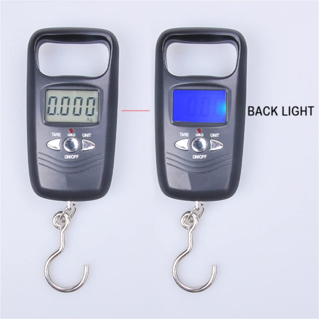 JFDBGU 50kg Fishing Hook Luggage Digital Pocket Potable LCD Hanging Electronic Travel Weighing Scales