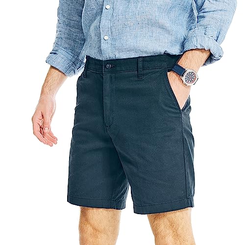 Nautica B81002-4TN-36W Men'S Classic Fit Flat Front Stretch Solid Chino 8.5 Inch Deck Shorts thumb #2