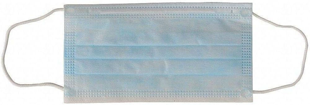 50 Disposable Face Masks Surgical Medical Dental Industrial Quality 3-Ply Blue
