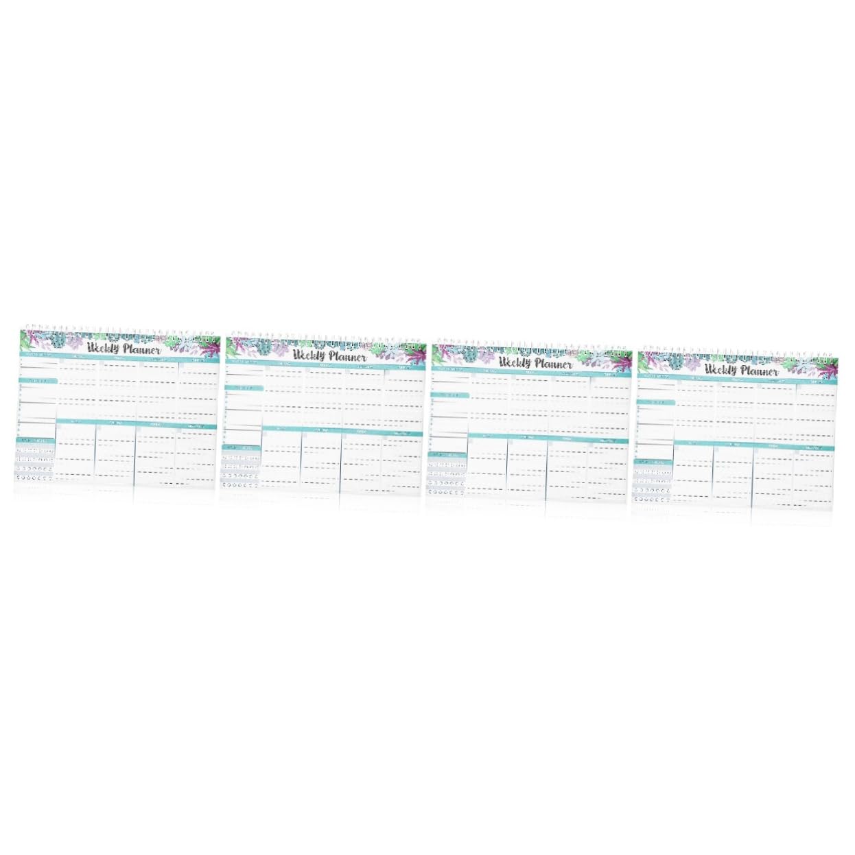 DOITOOL 4 Piezas Planificador Semanal de con Agenda Fecha de Planificación para Oficina y Estudio Organizador Diario para y Seguimiento de Hábitos Diseño Elegante para Escritorio