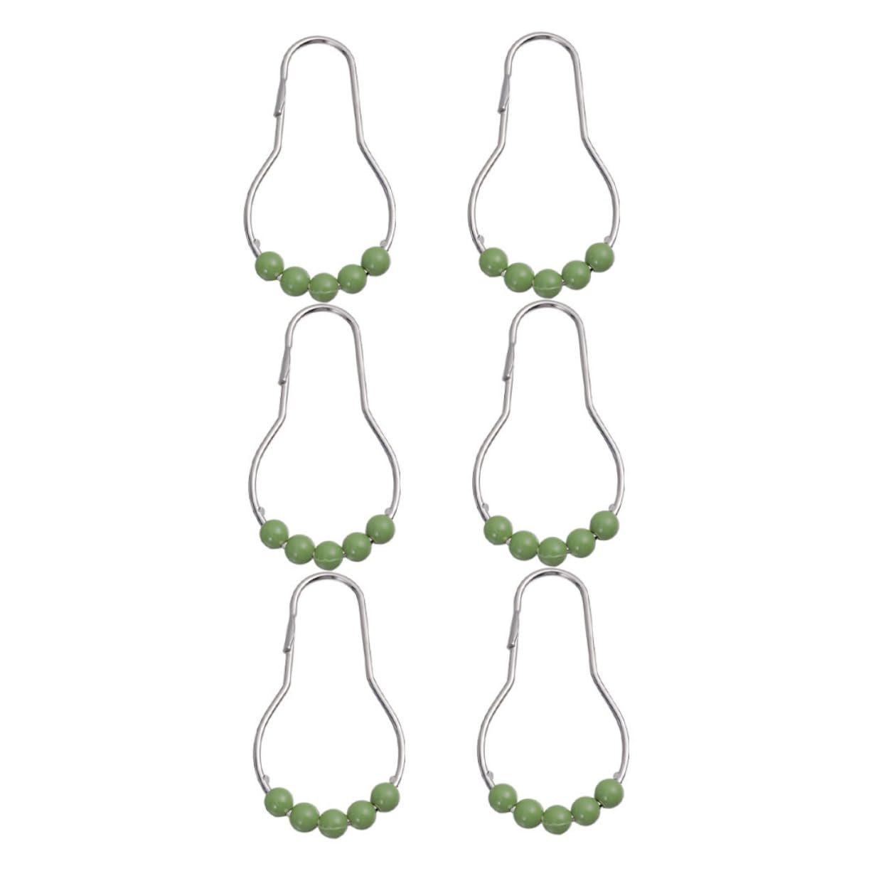 Ganci for Tende da Doccia, 6 Pezzi Ganci for Tende da Doccia Bastoni for Tende Decorativi Anelli for Libri in Metallo for la casa Ganci for Tende da Bagno Sciolti,Ganci da Bagno
