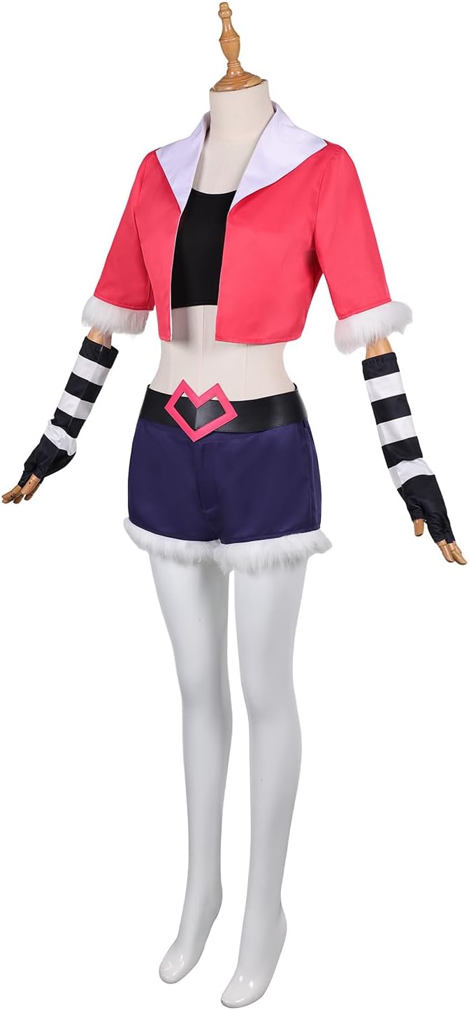 Velvette Costume Adults Demon Velvette Cosplay Coat Gloves Pants Vest Belt Full Uniform Halloween Women Outfits