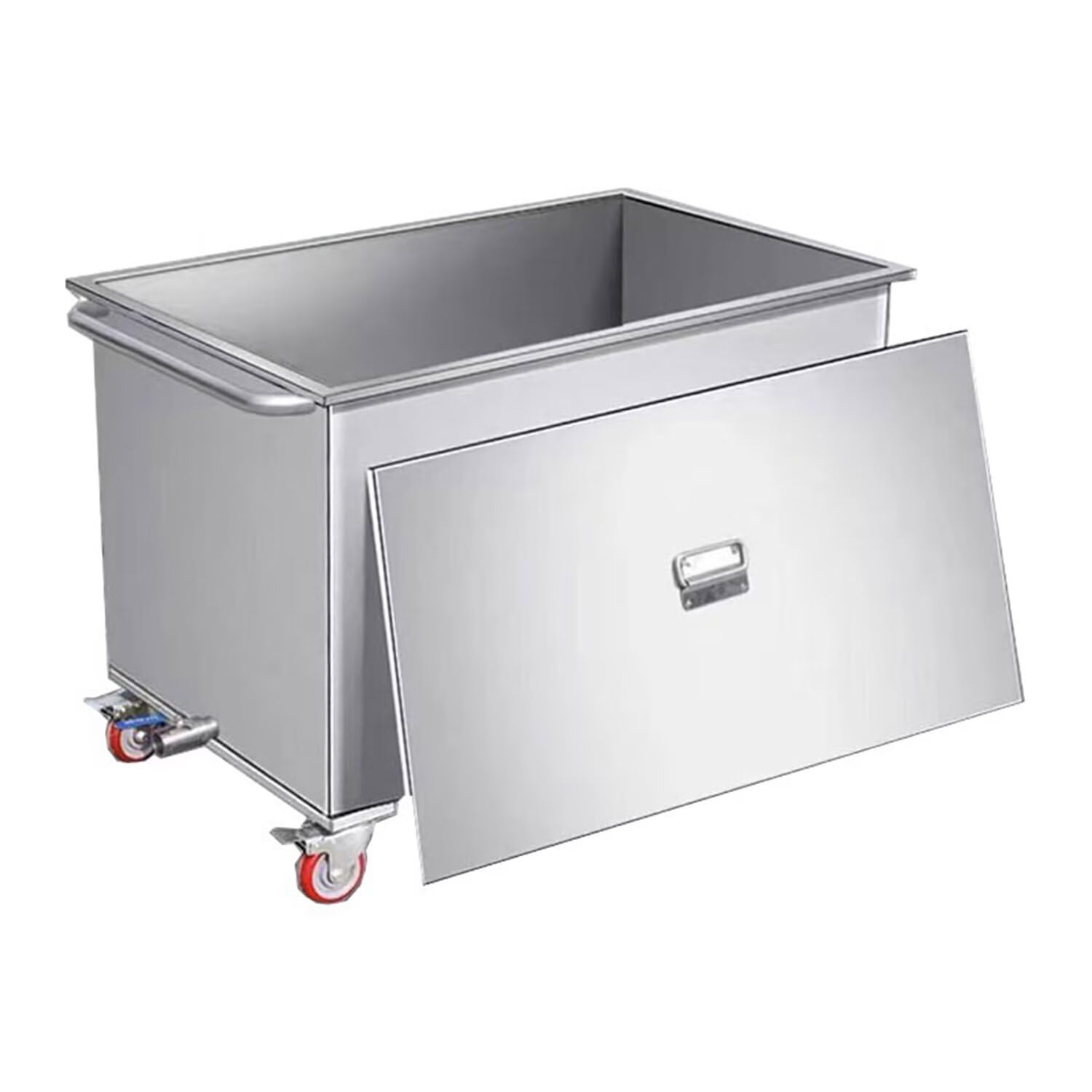 304 Stainless Steel Square Water Cart, Rolling Pressure Tank for Well Pump, Farm Irrigation & Greenhouse Water Systems