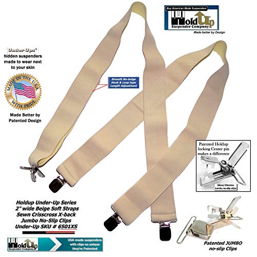 Tirantes para hombre en X Holdup con clips de metal antideslizantes 3