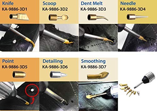 KINGTOOL 3D Printer Accessories Tool Kit, 3D Printing/Modify Finishing Tool, Cleaning Needle, Scarper (USB Powered) (Yellow)