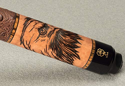 McDermott USA G438 Wildfire Birds of Prey/Ostrich Wrap G-Core Pool/Billiards Cue