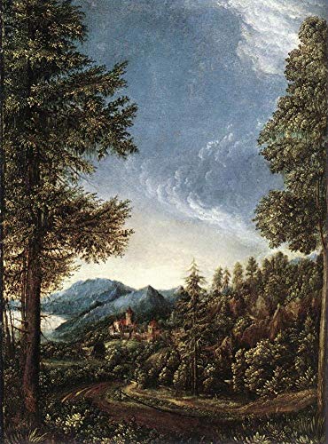 Peinture à l'huile célèbre Denis van Alsloot, toile paysage danubien fait main