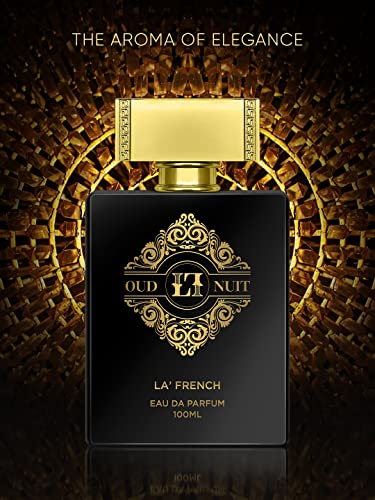 Image of La French Oud Perfume 100ml Unisex Perfume for Men & Women, Eau De Parfum, Premium Arabic & French Long-Lasting Fragrance Scent, Best Date Night Fragrance for Men, Best Gift for Men and Women (Oud Nuit)