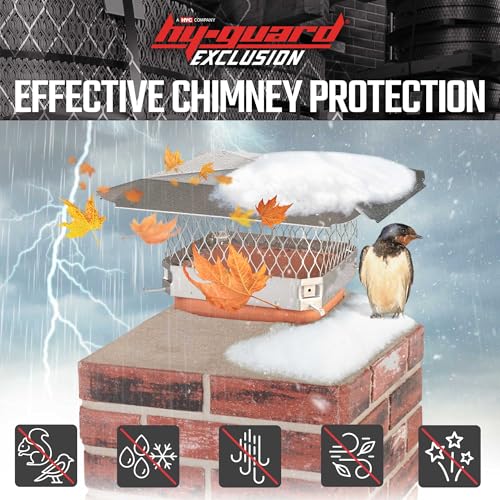 image for HY-C Stainless Steel Chimney Cap - HY-Guard HGSS1318 Bolt-On Chimney C