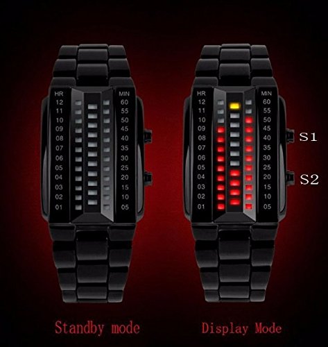Casual Binary Sports LED Digital Watches for Men